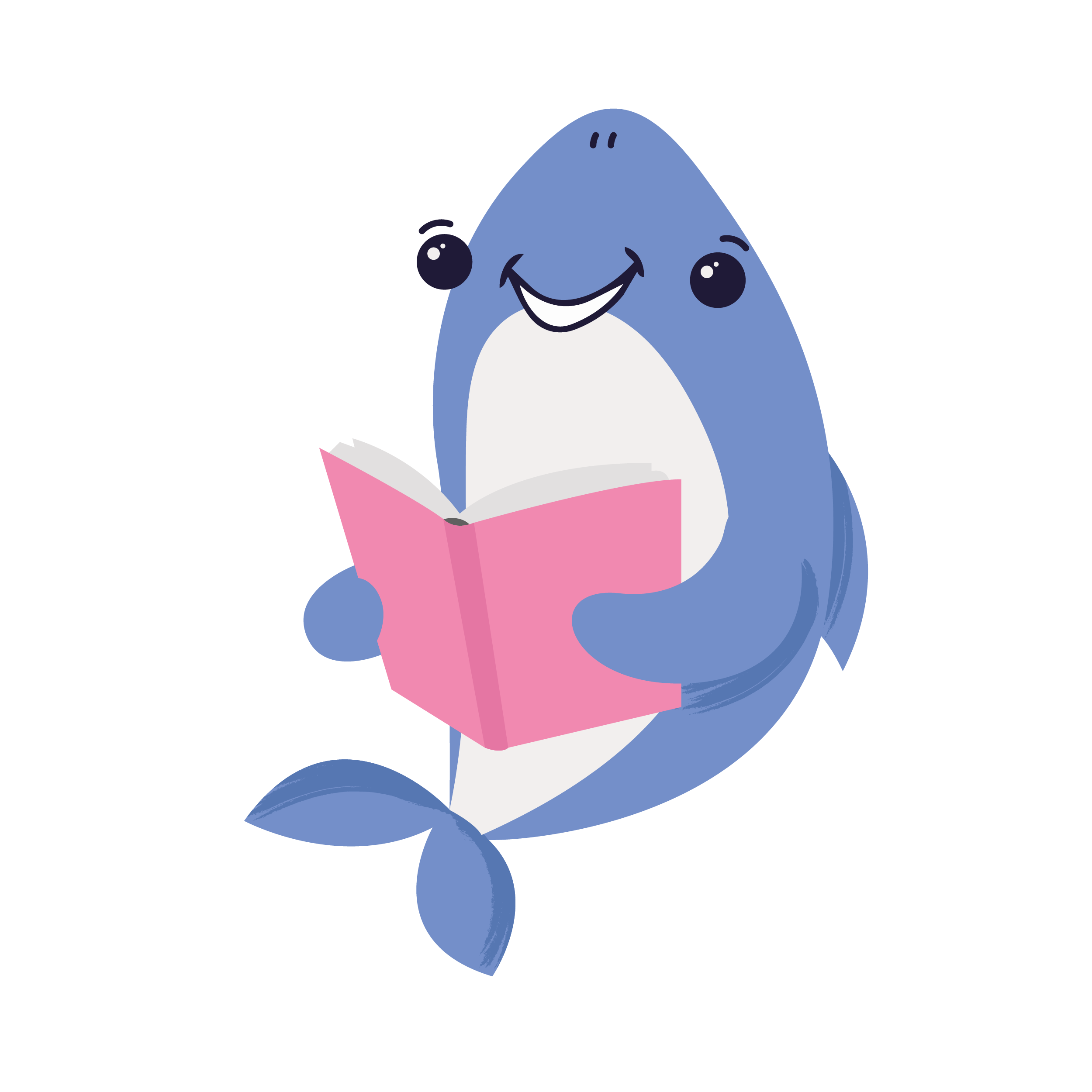 Shark with Book