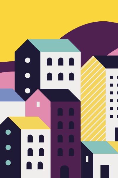 Illustration of buildings