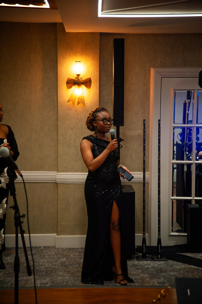 The PGR Officer giving a speech at a formal event