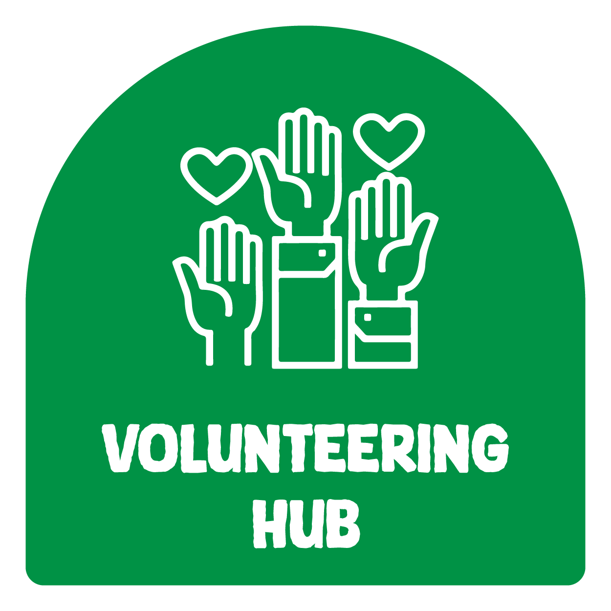 Volunteering Hub button
