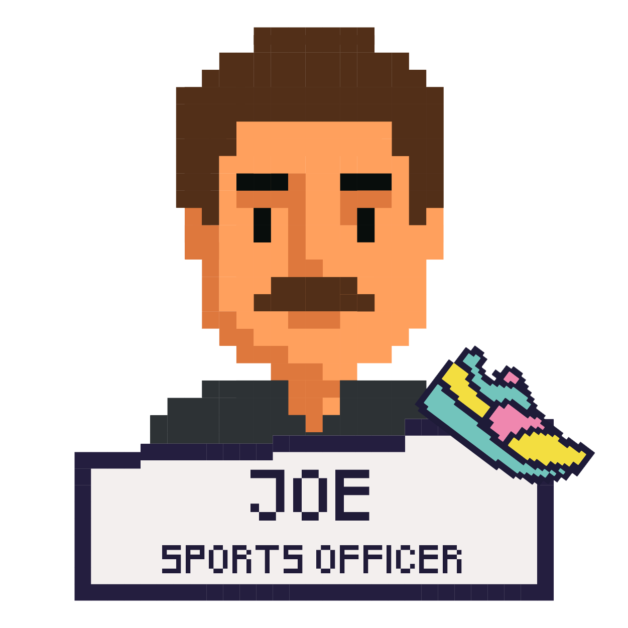 Sports Officer Joe Hyett he/him, click for his full profile
