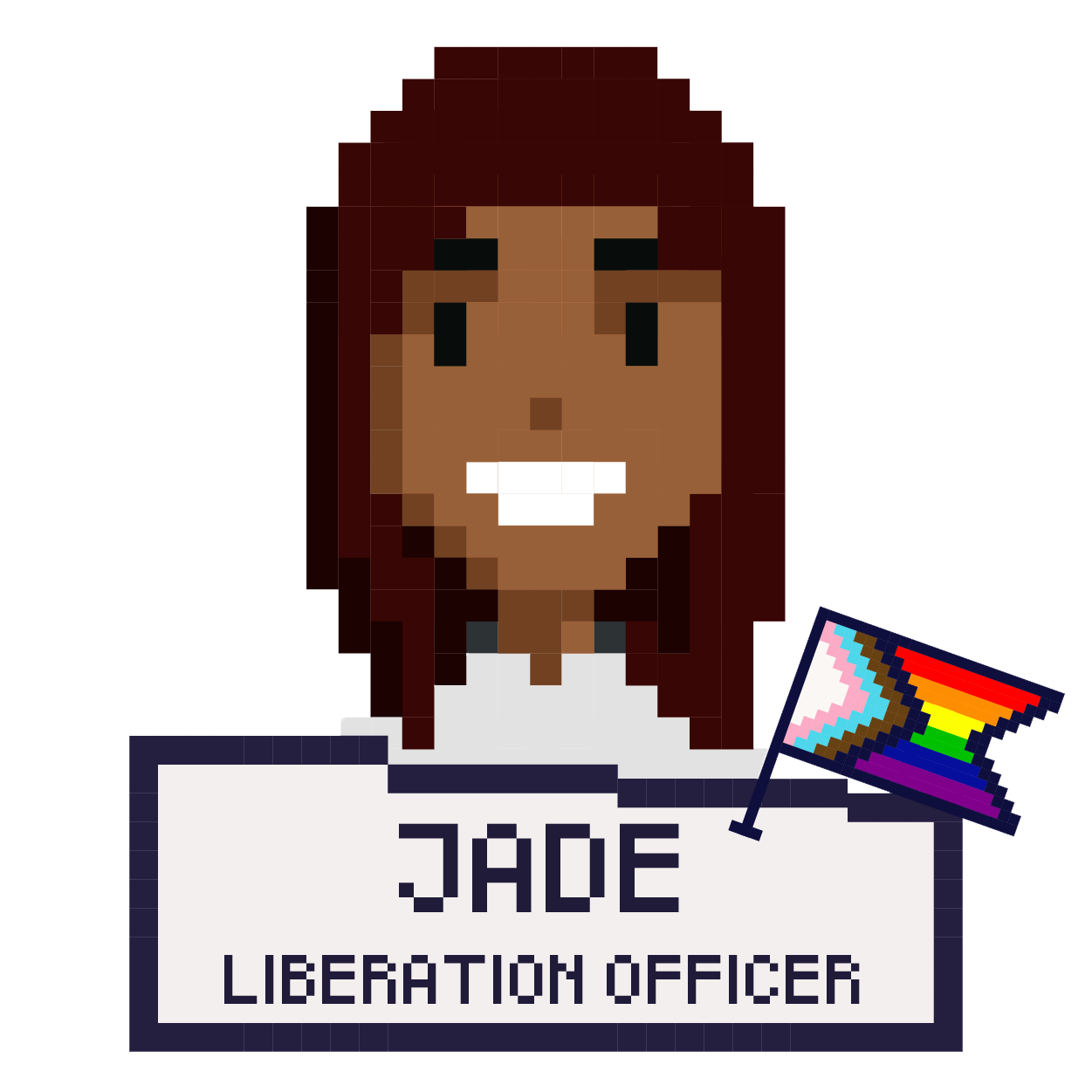 Jade Thomas, liberation officer she/her - click to view her full profile