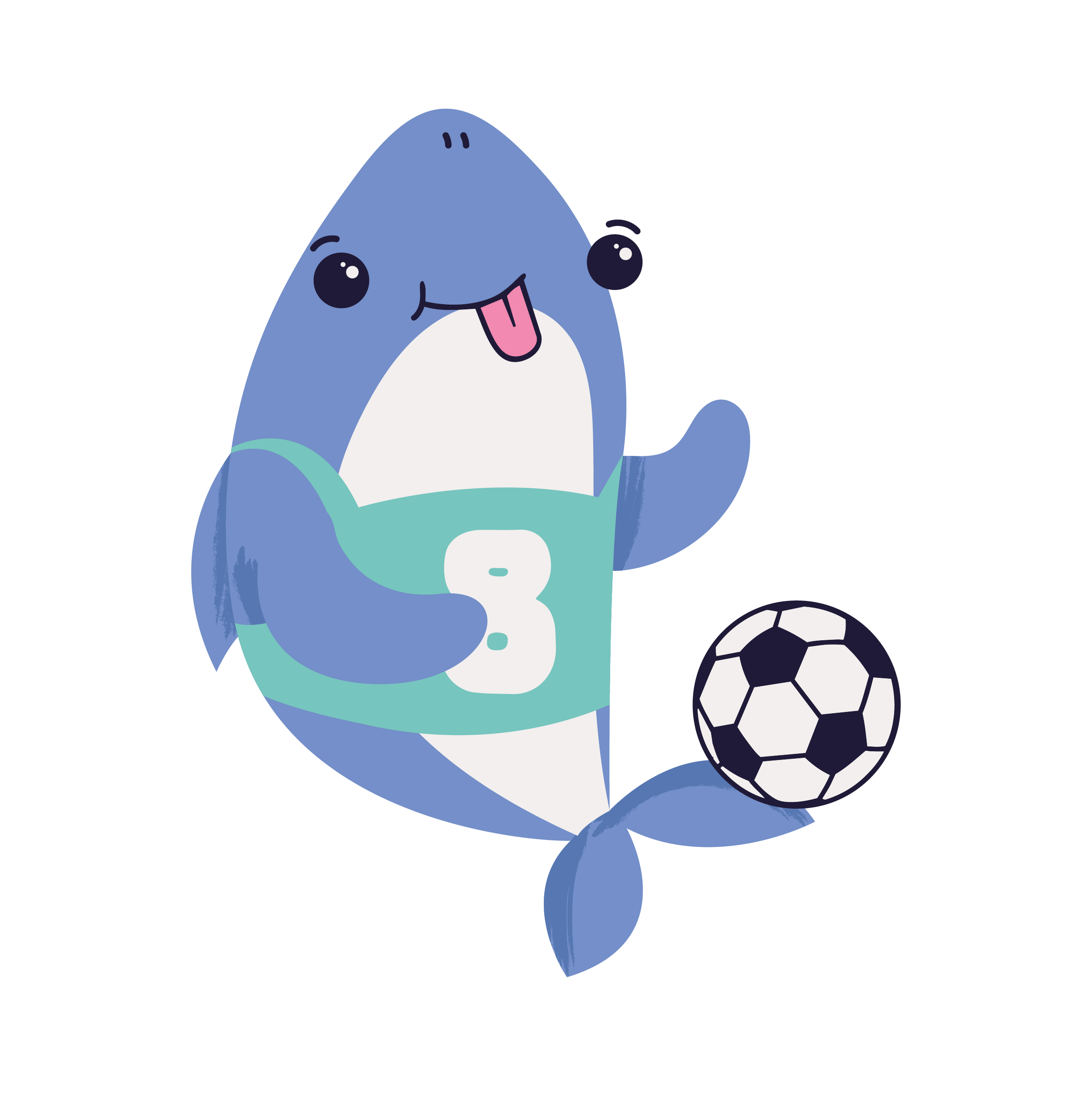 shark with football