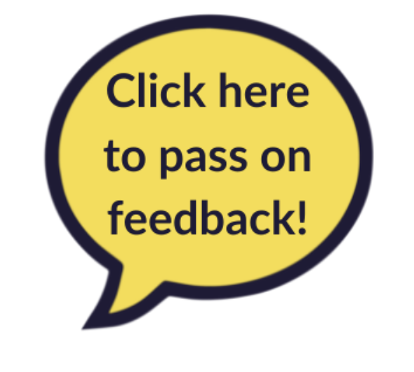 Click here to pass on feedback!