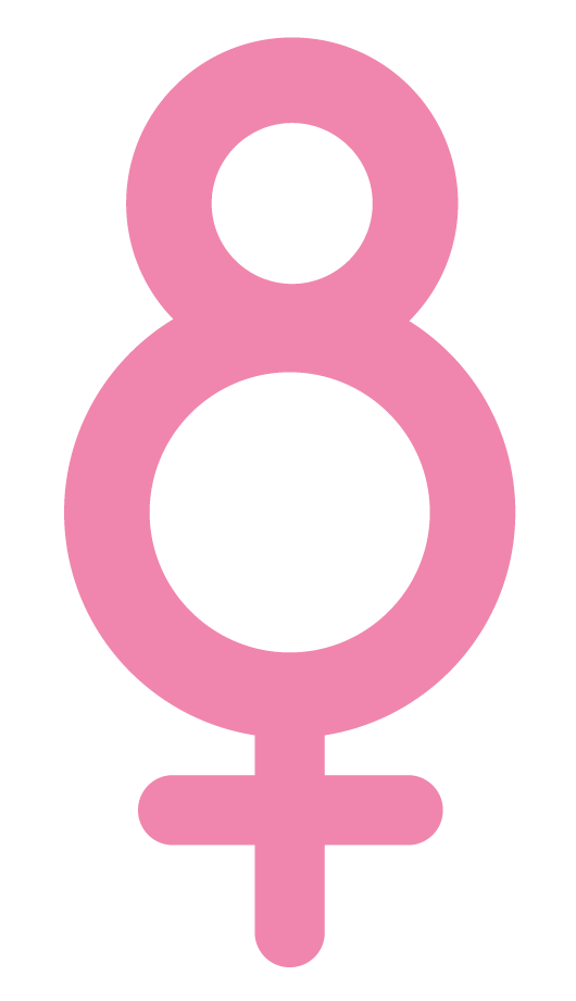 Venus symbol with extra circle to form an 8