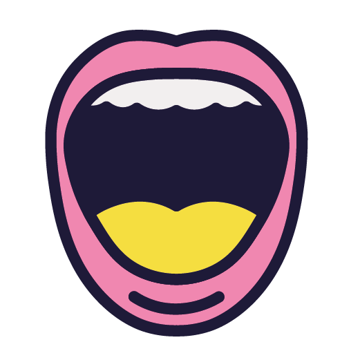 illustration of open mouth