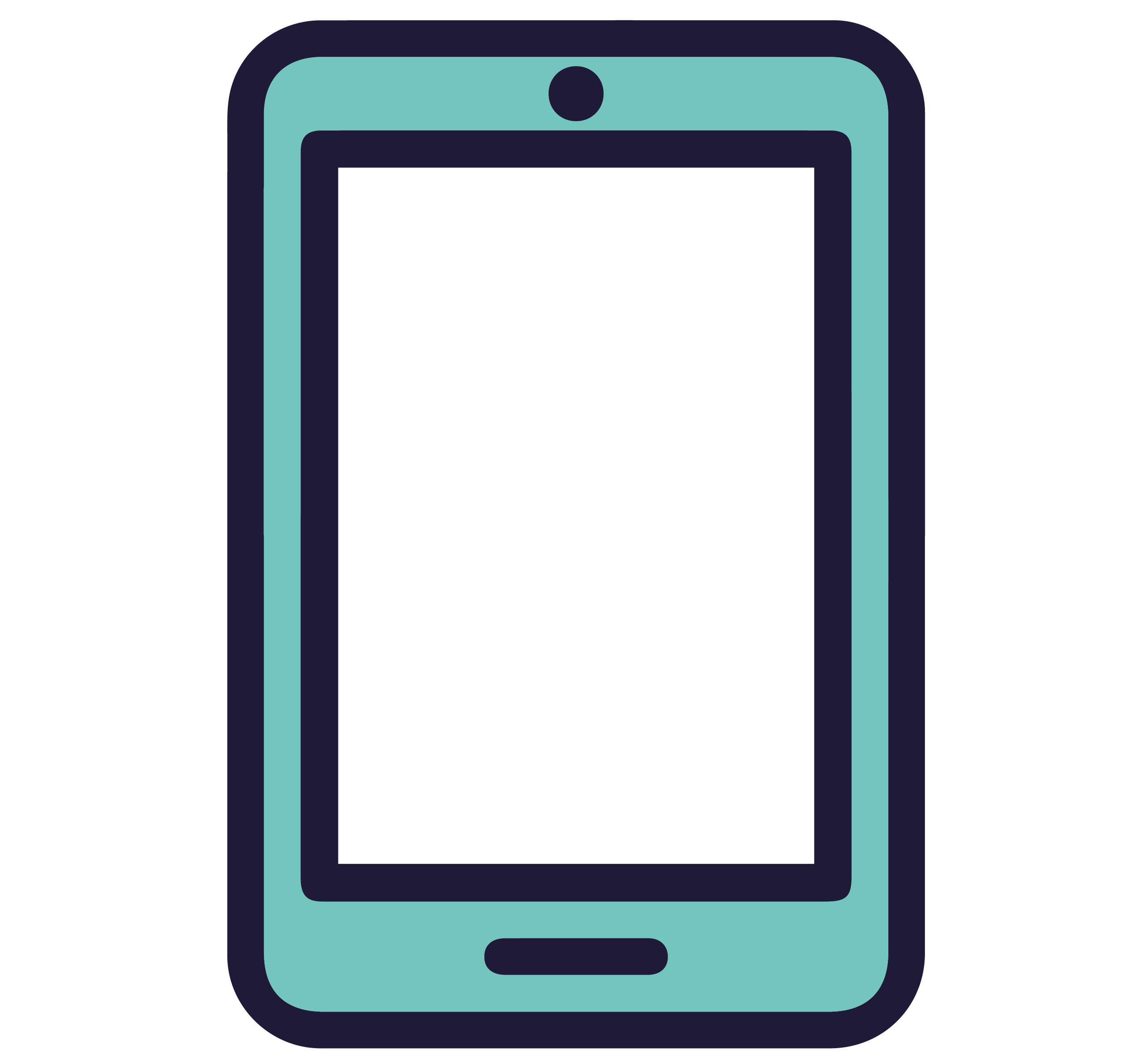 Illustration of electronic tablet