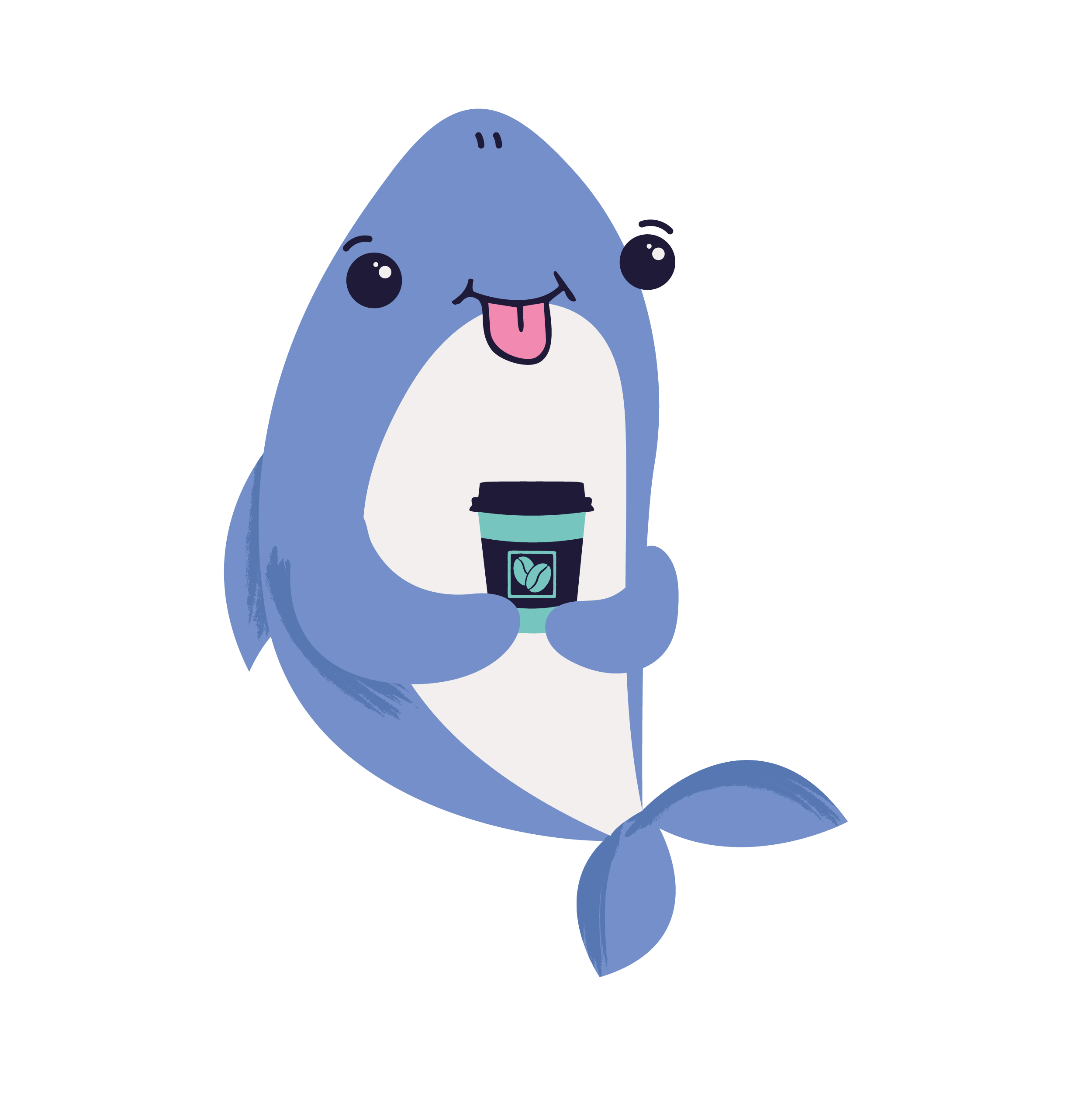 Shark with Coffee