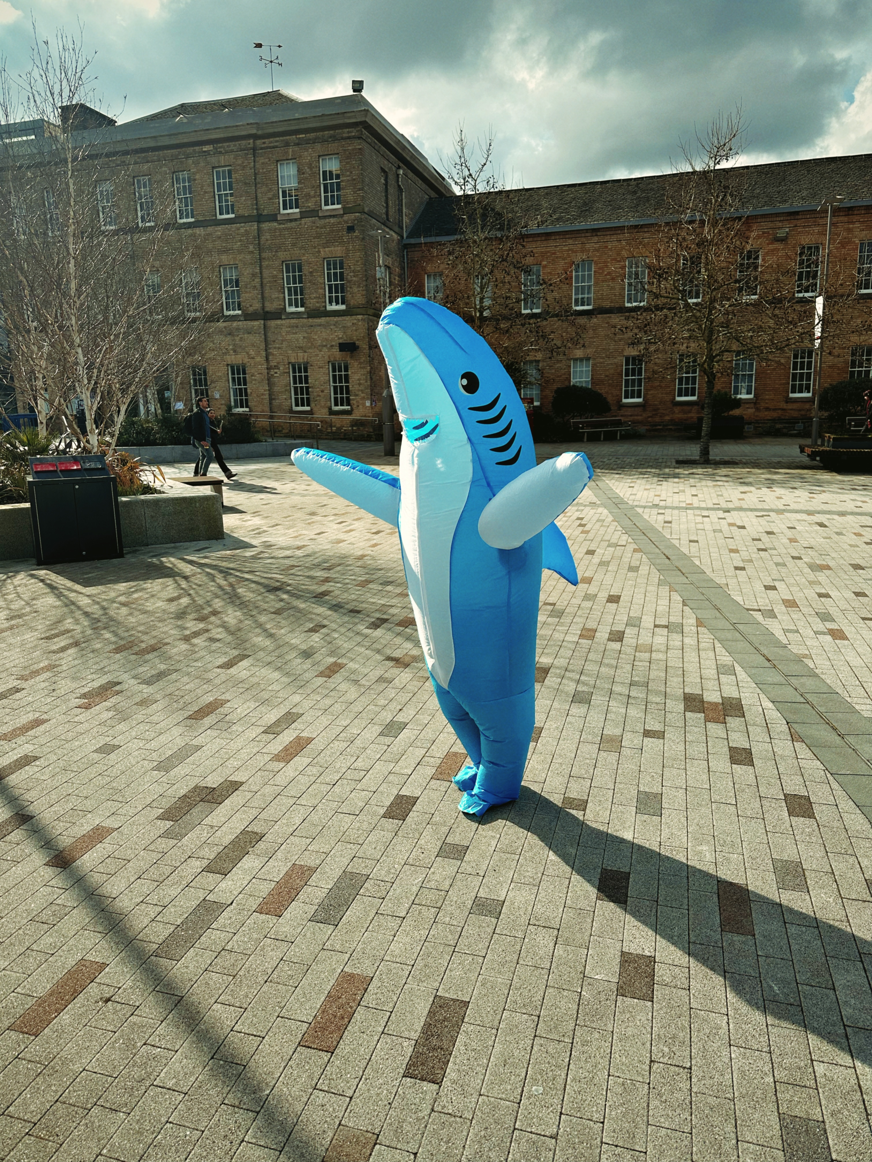 photo of Syd the shark, the elections mascot