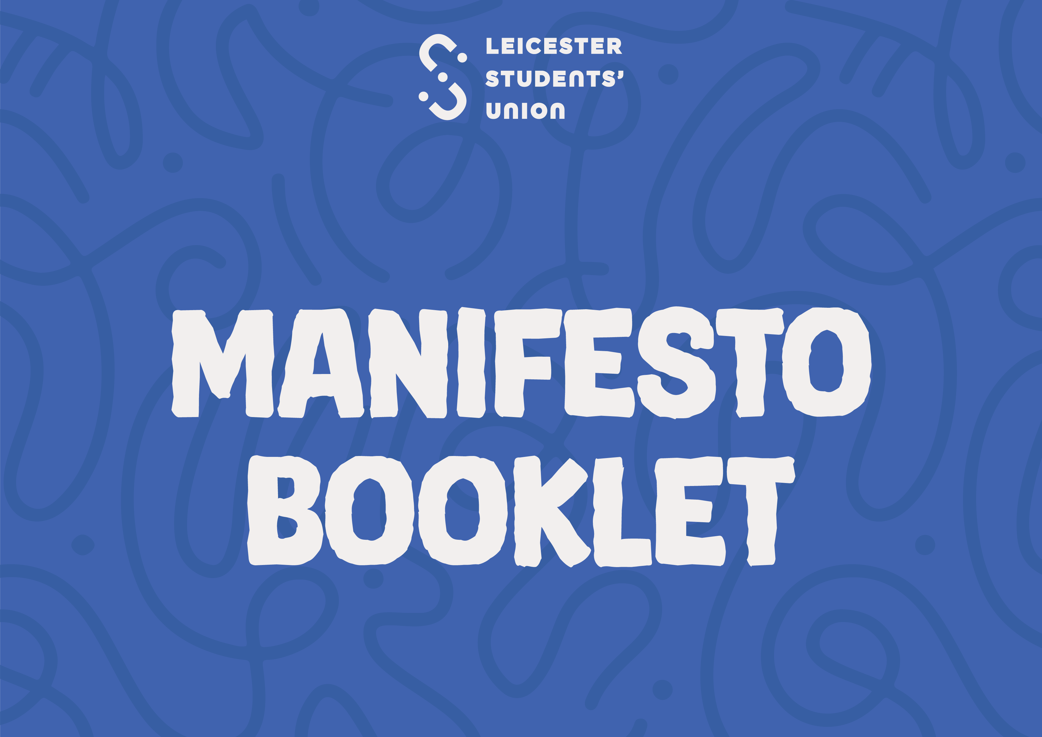 Blue graphic saying 'Manifesto' in white text