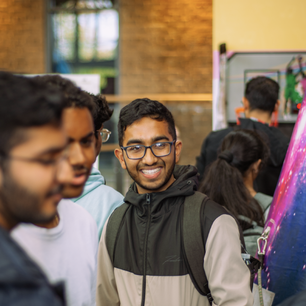 photo of student smiling