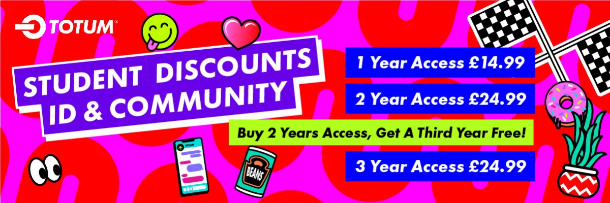 Student Discounts ID & Community. 1 year access £14.99. 2 year access £24.99. Buy 2 years access, get a third year free. 3 year access £24.99